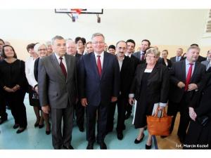 Wizyta prezydenta Bronisława Komorowskiego w Łące