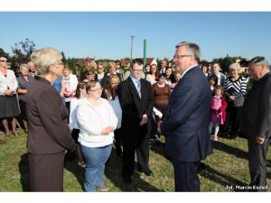 Wizyta prezydenta Bronisława Komorowskiego w Łące